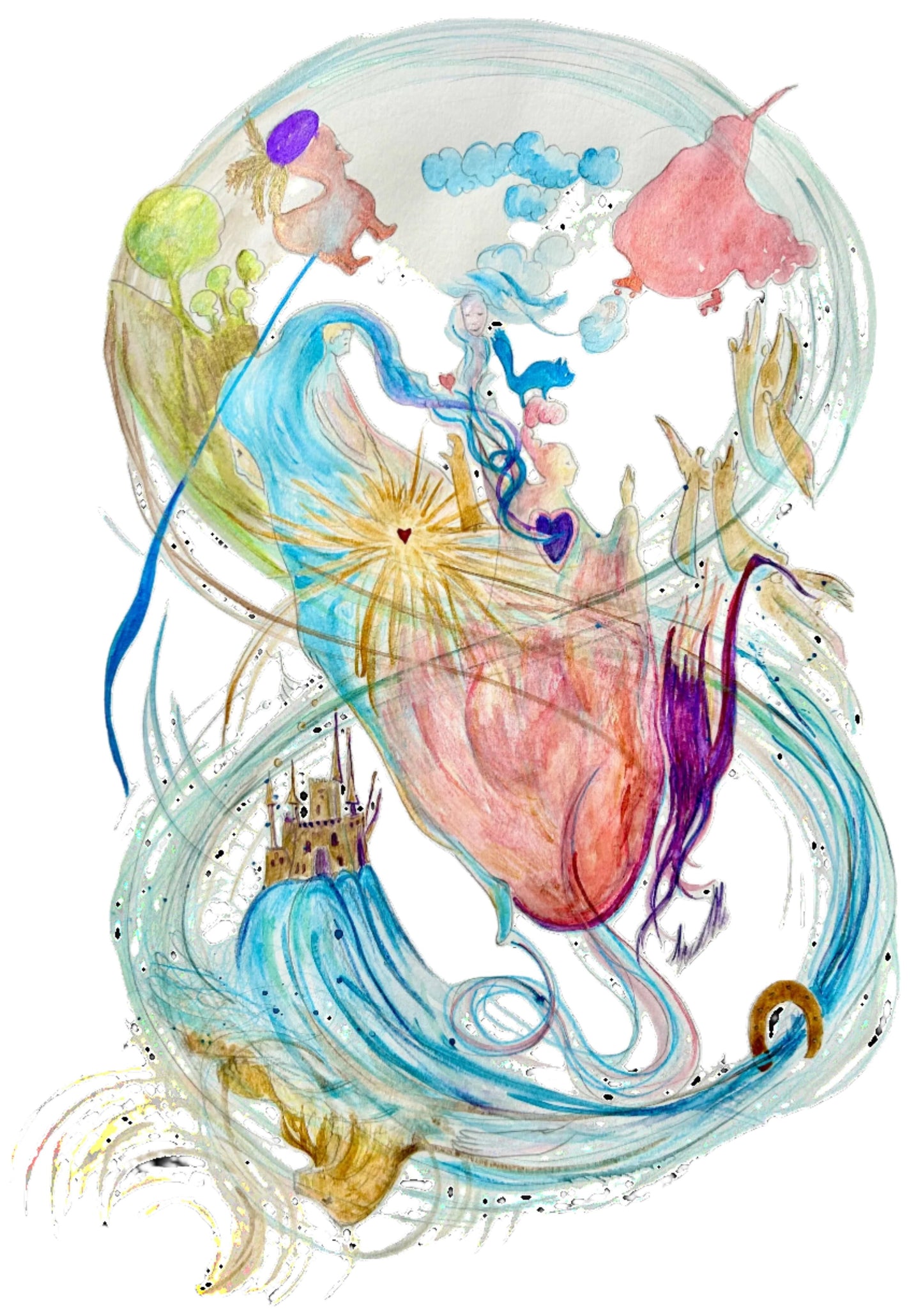 Sjælslæsning Årstegning | A3 størrelse